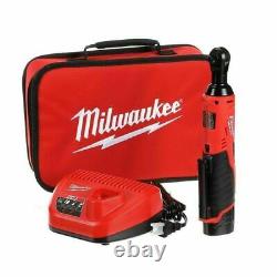 Milwaukee 2457-21 M12 3/8 Ratchet Cordless Tool Kit With 1.5 Battery+Charger NEW