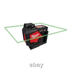 Milwaukee 3631-21 M12 12V 360 Single Plane Green Laser Level Kit Brand New