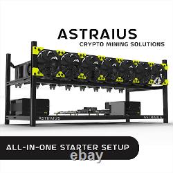 Mining Rig Kit, All-In-One Starter Setup, 8 GPU Cryptocurrency, Bitcoin BTC ETH