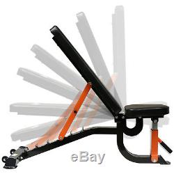 Mirafit HD Adjustable FID Weight Bench & Squat Rack/Dip Stand/Press Lifting Kit