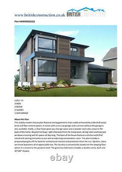 Modular Building, Sectional House, Prefab, Kit Home, Self Building Kit 2235 sq. F