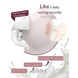 Momcozy M5 Double Breast Pump HandsFree Wearable Electric Portable Battery grey