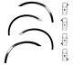 Mouldings Honda Jazz Brand New Wings Wheel Arch Trims Black Matt 4pc Kit'01-08
