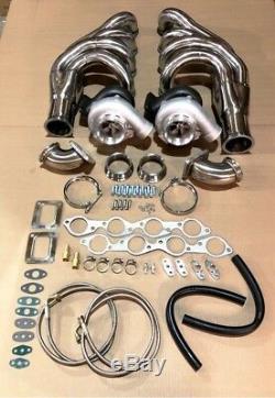 NEW Big Block Chevy Twin Turbo kit BBC 366 396 402 427 454 Package Huge Headers