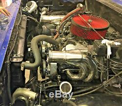 NEW Big Block Chevy Twin Turbo kit BBC 366 396 402 427 454 Package Huge Headers
