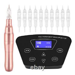 NEW P300 Permanent Makeup Machine Kit Pink Color for Eyebrow Eyeliner Lips