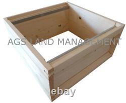 National bee hive with brood box and two supers. Beekeeping beehive kit hives