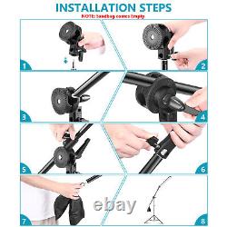 Neewer 3-Pack LED Video Lighting Kit LED Light 5500K with Stand and Carrying Bag
