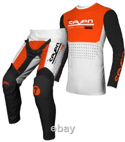 New 2024 Seven Race Kit Suit Vox Aperture White Orange MX Motocross Off Road Mtb