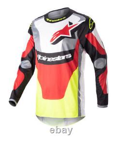 New Alpinestars 2023 Fluid Agent Race Kit Suit Black Mars Red Yellow Motocross