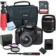 New Canon Rebel T6 Slr Camera Premium Kit With 18-55 Lens, Bag, Sd Card
