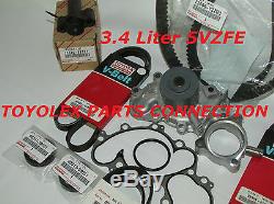 New Genuine Toyota 3.4 V6 5vzfe Water Pump Timing Belt Kit 17 Pcs 4runner Tacoma