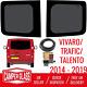 New Shape Vauxhall Vivaro Barn Door Privacy Windows & Fitting Kit 2014-2020
