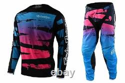 New Troy Lee Designs Tld Gp Youth Le Race Kit Brushed Navy Cyan Pink Kids MX Ltd