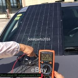 New Waterproof 200W Flexible Solar Panel Cell Module Kit for 12V/24V RV/Car/Boat