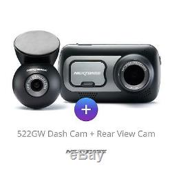 Nextbase 522GW Front Dash Cam and Rear Camera Bundle Kit