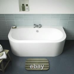 Nuie Shingle Back to Wall Double Ended Bath & Panel Acrylic Bathroom 1700 x 750