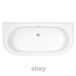 Nuie Shingle Back to Wall Double Ended Bath & Panel Acrylic Bathroom 1700 x 750