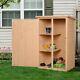 Outsunny Garden Outdoor Wood Storage Shed Utility Tool Kit Backyard Furniture