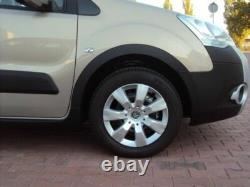 PEUGEOT PARTNER TEPEE brand new wings wheel arch trims Black matt 4pc kit'08-18