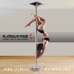 PLATINUM POLES 45mm Professional Spinning Pole Dancing Pole Sport / Fitness