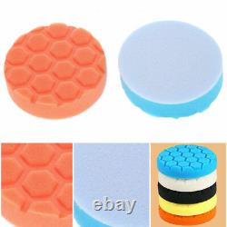 Pad Buffer Waxing Buffing Polishing Sponge 5pcs 6in 150mm Car Polisher Pads Kit