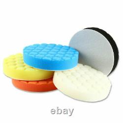 Pad Buffer Waxing Buffing Polishing Sponge 5pcs 6in 150mm Car Polisher Pads Kit