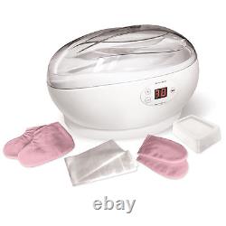 Paraffin Manicure Pedicure Kit Wax Heater Warmer Deo Digital Pot Bath Spa Mitts