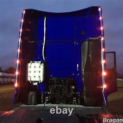 Perimeter Wind Kit Light Strips + LEDs To Fit DAF XF 106 Super Space Cab Trucks