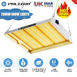 Phlizon 1500W 2000W 600W LED Grow Light Full Spectrum Hydroponics Veg Bloom Lamp