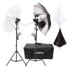 Photography Umbrella Kit 150w Daylight Bulb Light Stand E27 Bulb Holder