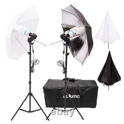 Photography Umbrella Kit 150W Daylight Bulb Light Stand E27 Bulb Holder