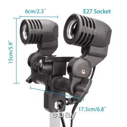 Photography Umbrella Kit 150W Daylight Bulb Light Stand E27 Bulb Holder