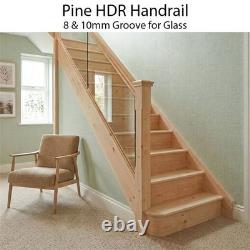 Pine Contemporary Handrail & Baserail Metal 13mm Kit! Quality Uk Manufactured