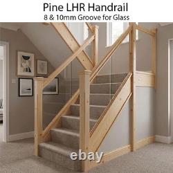 Pine Contemporary Handrail & Baserail Metal 13mm Kit! Quality Uk Manufactured