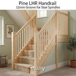 Pine Contemporary Handrail & Baserail Metal 13mm Kit! Quality Uk Manufactured