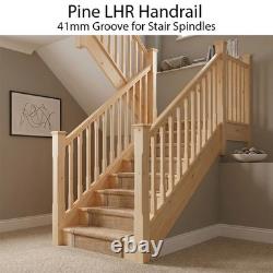 Pine Contemporary Handrail & Baserail Metal 13mm Kit! Quality Uk Manufactured