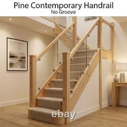 Pine Contemporary Handrail & Baserail Metal 13mm Kit! Quality Uk Manufactured