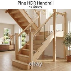 Pine Contemporary Handrail & Baserail Metal 13mm Kit! Quality Uk Manufactured