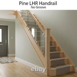 Pine Contemporary Handrail & Baserail Metal 13mm Kit! Quality Uk Manufactured