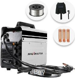 Portable Gasless MIG Welder 130 Amp Auto Flux Wire Feed Welding Machine 240V Kit