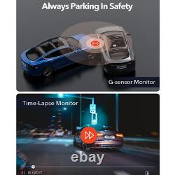 REDTIGER F9 Dash Cam 4K Front and Rear Dash Camera WiFi GPS with Hardwire Kit