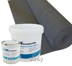 RUBBER ROOFING KIT FOR FLAT ROOFS, INCLUDES 1.2mm EPDM MEMBRANE AND ADHESIVES