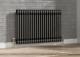 Radiator Horizontal Traditional 2 Column Raw Metal Iron Style Central Heating
