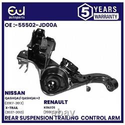 Rear Lower Pair Suspension Control Trailing Arm For Nissan Qashqai+fitting Kits