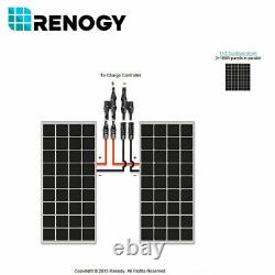 Renogy 200W Solar Panel Kit 12V Mono with30A Battery Charge Controller Starter RV