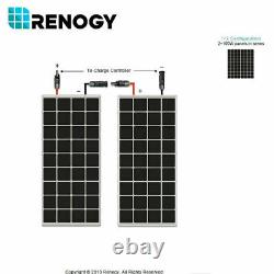 Renogy 200W Solar Panel Kit 12V Mono with30A Battery Charge Controller Starter RV