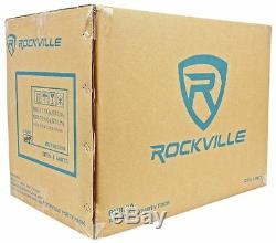 Rockville RV8.2A 800 Watt Dual 8 Car Subwoofer Enclosure+Mono Amplifier+Amp Kit