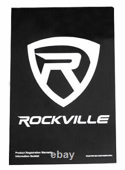 Rockville RVB12.1A 12 500w Active Powered Car Subwoofer+Sub Enclosure+Amp Kit