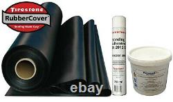 Rubber Roofing Kit For Flat Roofs Firestone EPDM membrane & Adhesives Only